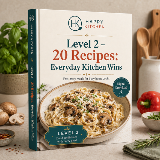 Happy Kitchen – Level 2: Everyday Kitchen Wins | 20 Recipes